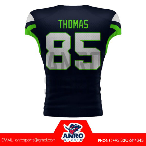 Green And Black American Football Uniform - Image 4