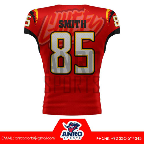 Red American Football Uniform - Image 3