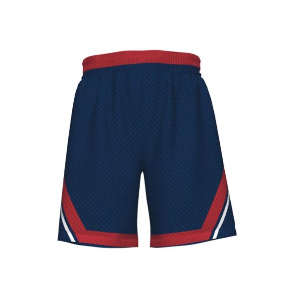 Blue And Red Reversible Basketball Shorts - Image 5