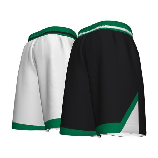 Black And White Reversible Basketball Shorts - Image 4