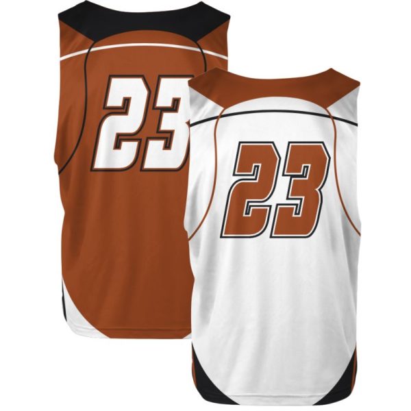 White And Brown Reversible Lacrosse Practice Jerseys - Image 2