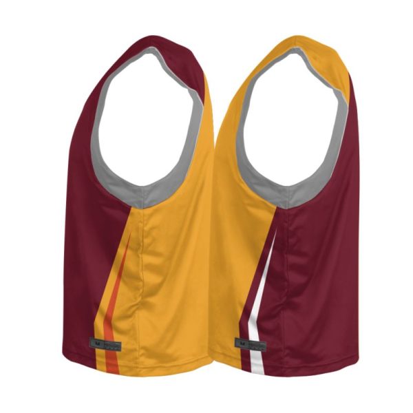 Red And Yellow Reversible Lacrosse Practice Jerseys - Image 3