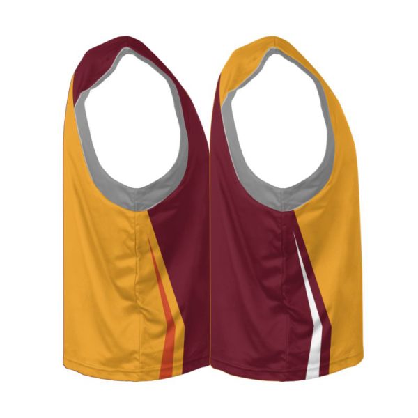 Red And Yellow Reversible Lacrosse Practice Jerseys - Image 4