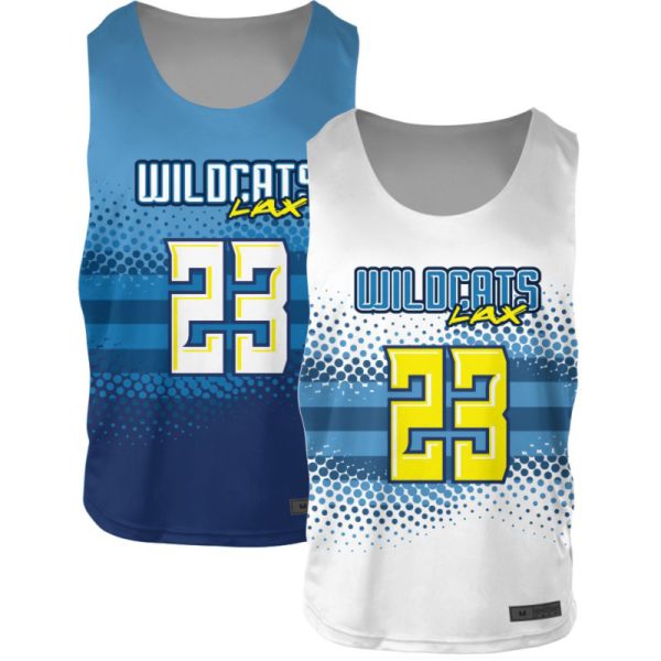 Blue And White Reversible Lacrosse Practice Jerseys