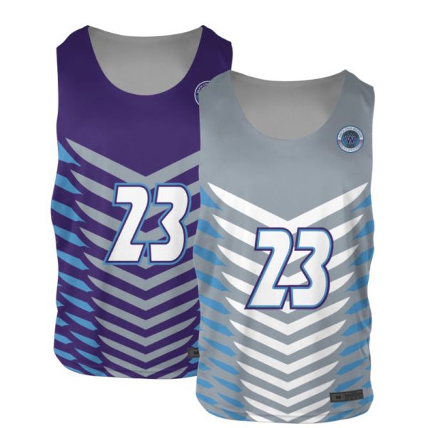 Blue And White Reversible Lacrosse Practice Jerseys