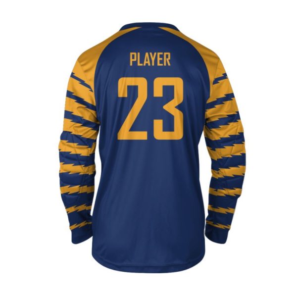 Blue And Yellow Soccer Goal Keeper Jerseys - Image 2