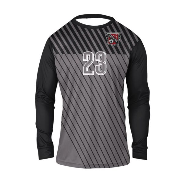 Black And Gray Soccer Goal Keeper Jerseys