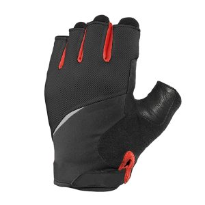 black cycling gloves