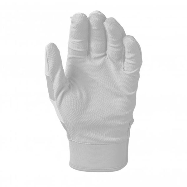 White Baseball Batting Gloves - Image 2