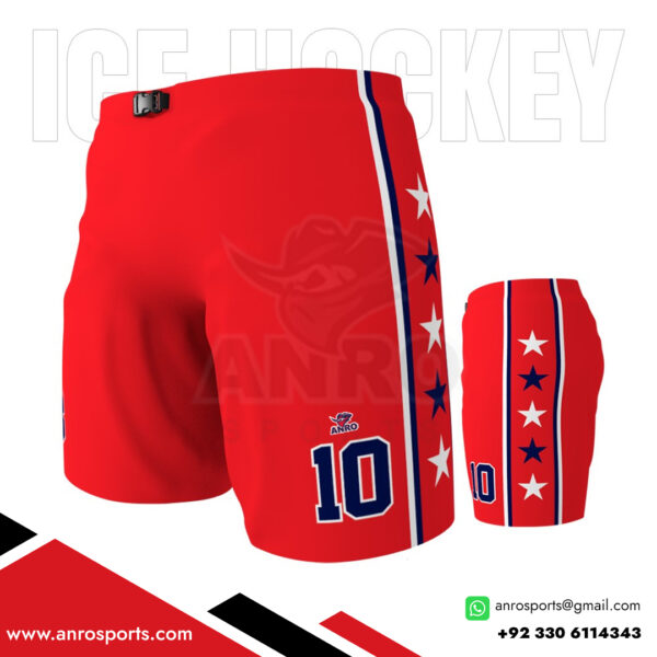 Red Ice Hockey Shorts