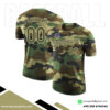 Camouflage Baseball Crew Neck Jersey