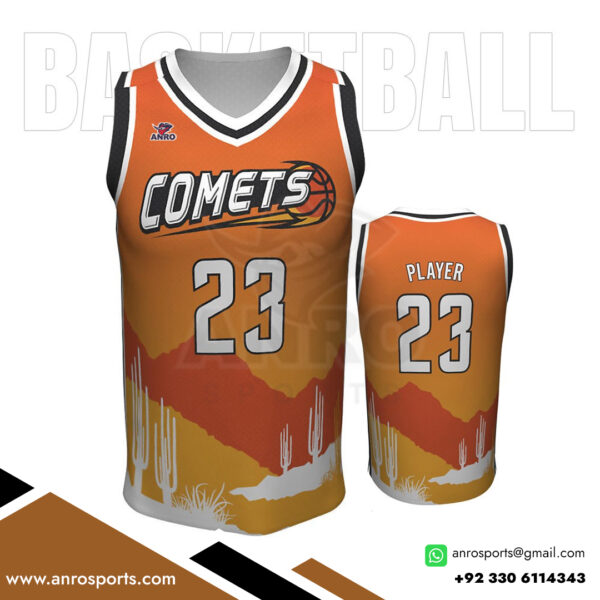 Men's V-Neck Jersey Basketball​