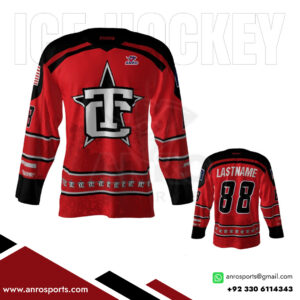 Red Ice Hockey Shirt