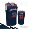 Blue And Red V-Neck Jersey Basketball​