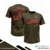 Dark Brown Baseball 2 Button Jersey