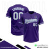 Purple Baseball 2 Button Jersey