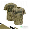 2 Button Camo Baseball Jerseys