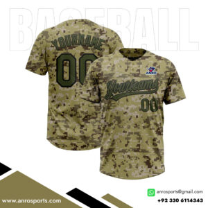2 Button Camo Baseball Jerseys